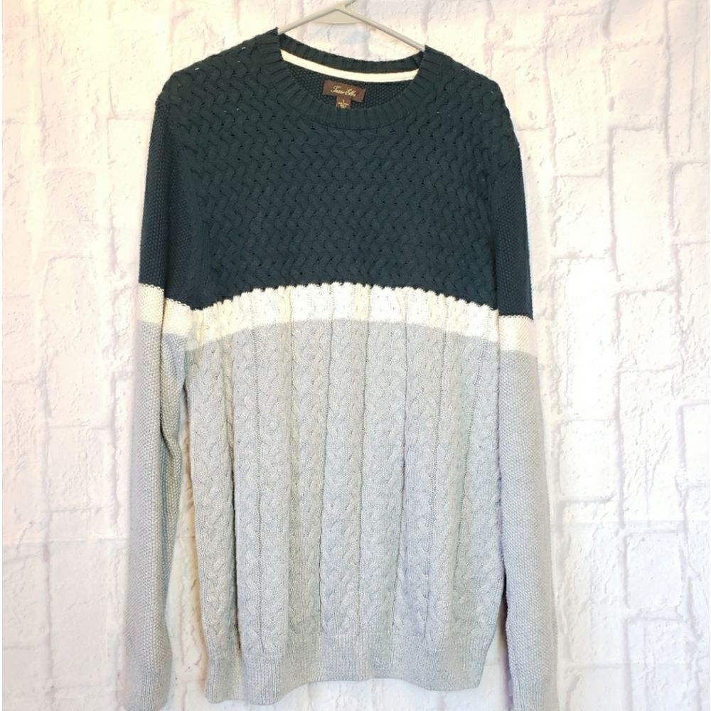 TASSO ELBA Pullover Crewneck Sweater  Large